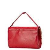 グッチ ズゥミ チェーン ショルダーバッグ ハンドバッグ 572375 レッド レザー レディース GUCCI 【中古】